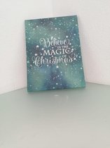 wandbord met tekst christmas - trendy