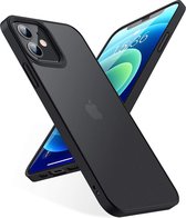 Iphone 12 Beschermhoes| Siliconen | Krasvrij | Schokbestendig | Zwart | Antislip