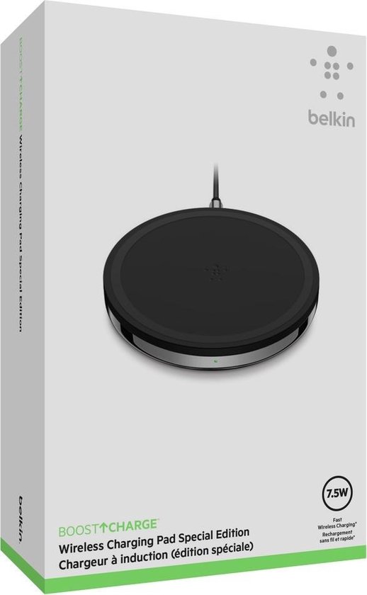 Belkin BOOST↑CHARGE™ Special Edition draadloos oplader - 7,5W - Zwart |  bol.com
