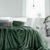 Luxe bed_deken_Brulo_Polyester_sprei_70x160 cm_Gewicht-240 GSM__donker groen