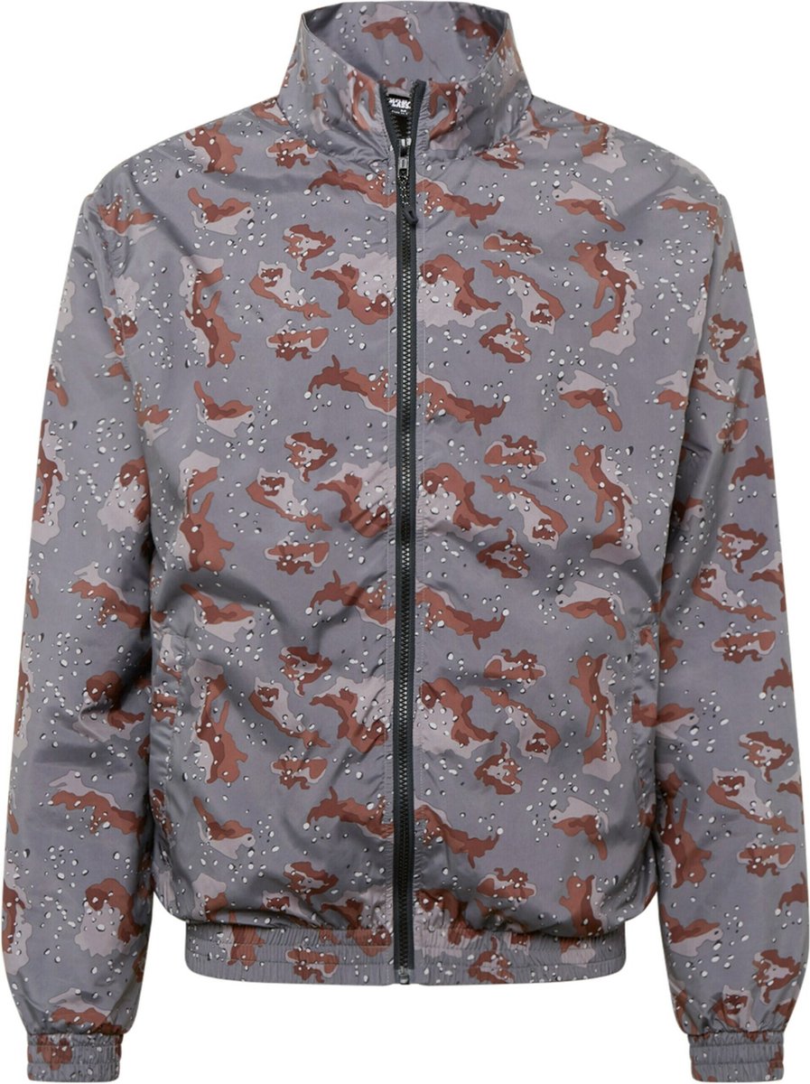 Urban Classics Camo Track Jacket L Grijs