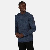Leith Lichtgewichte Sweatshirt met ronde hals van Regatta voor Heren, Outdoorjas, Marineblauw Blauw