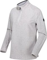 Pimlo Velours Wandelfleece met Halve Rits - Outdoortrui - Vrouwen - Licht Staalgrijs