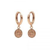 Karma hinged hoops symbool coin rosé gold M1968HIN