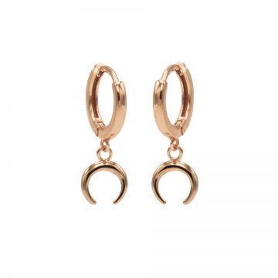 Karma hinged hoops symbool tigertooth rosé gold M1947HIN