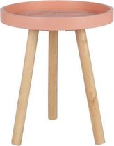 Tafel Rond Hout Roze 30x30x36cm