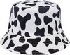 Bucket hat - Koe - Cow - Omkeerbaar - Regenhoed - Zonnehoedje