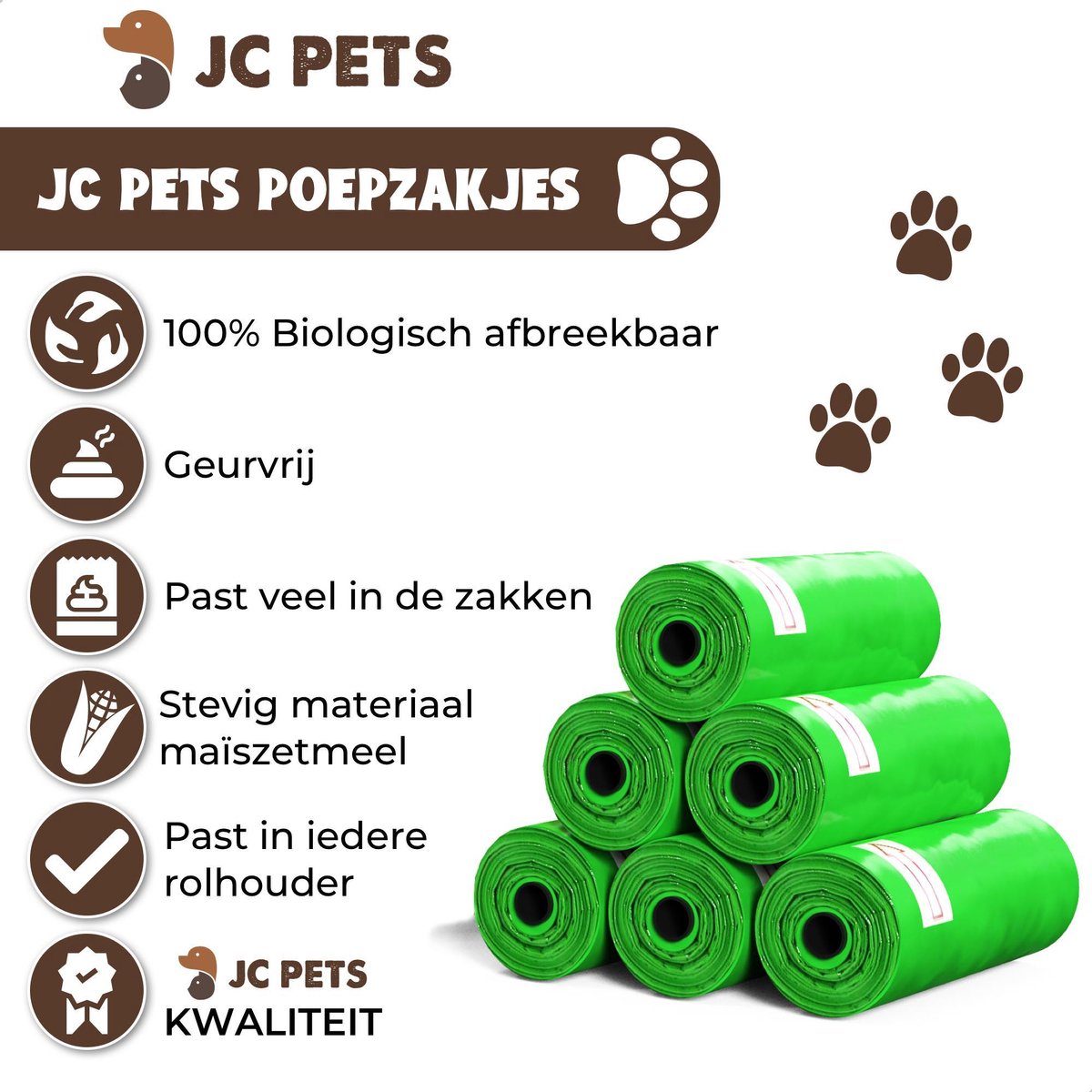 PoopyGo Eco Friendly Poepzakjes | Hond | Bestellen