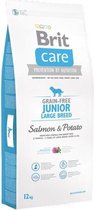 Brit Care Junior Large Breed Hondenvoer - Zalm en Aardappel - 3 kg