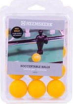 Heemskerk Tafelvoetbalballen PRO geel (12 stuks)