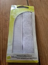 50cm Klittenband zelfklevend wit Sorbo