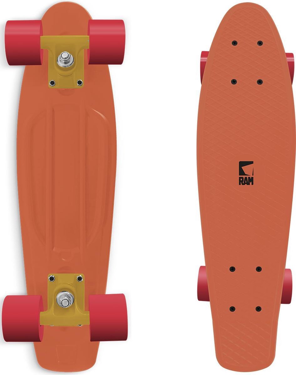 Ram - Penny board - Old school 22”- Peach orange - Skateboard - Mini Cruiser