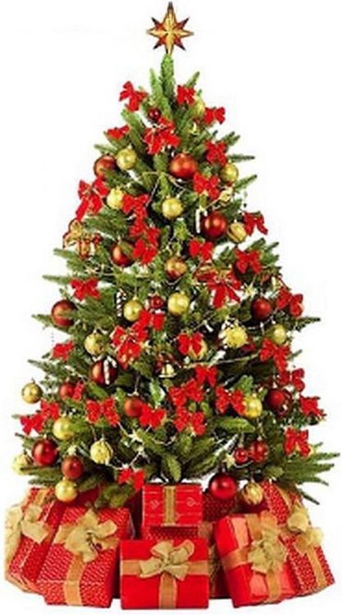 Kerstboomstrikken, rode decoratie voor feestjes, rode strikken
