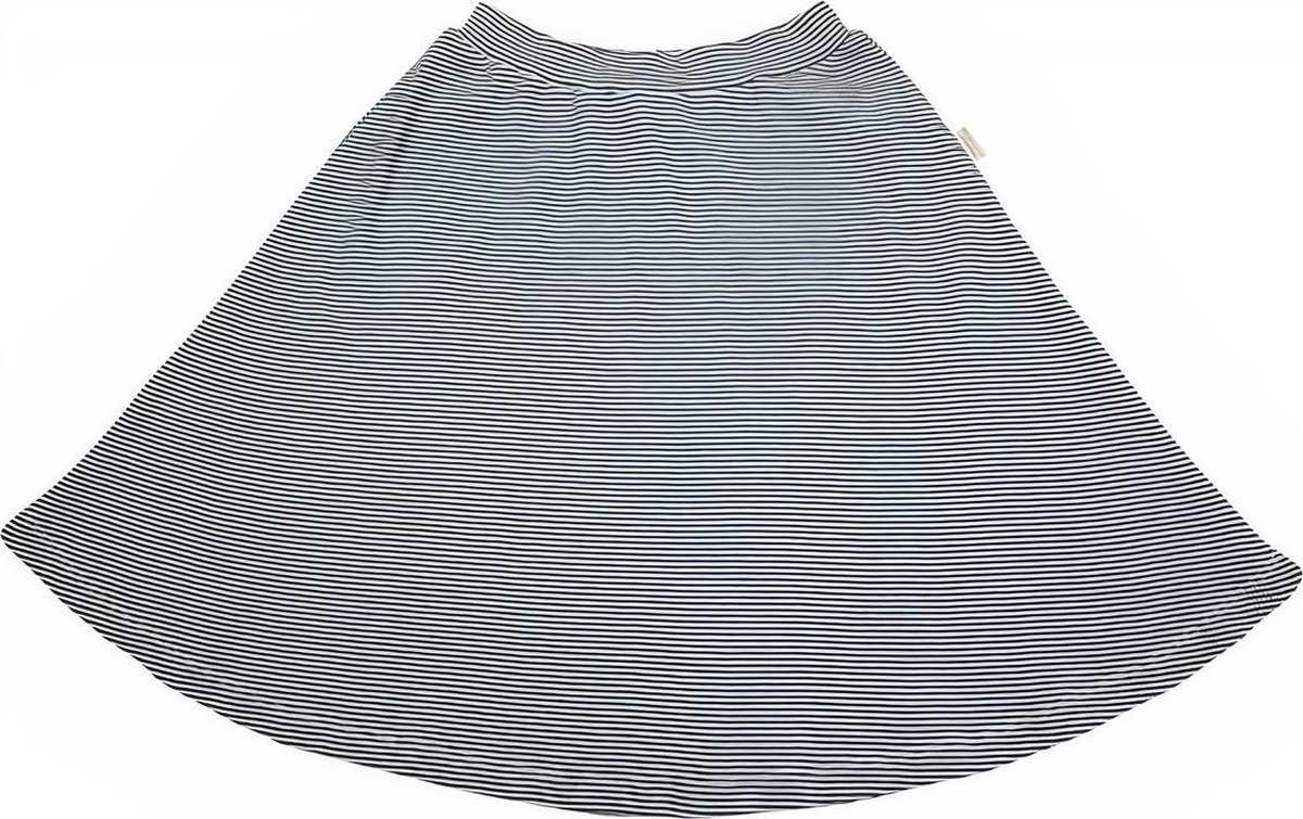Little Indians Maxi Skirt Small Stripe Rib - Rok - Gestreept - Grijs - Meisjes - Maat: 4-5 jaar