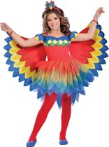 Amscan Kostuum Pretty Parrot Rood/geel/blauw 11-12 Jaar 3-delig