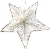 Peha Kerstster Verlicht 30 Cm Katoen Wit