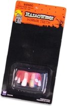 Witbaard Nepgebit Tand 4,5 Cm Roze/wit/goud
