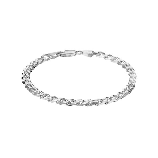 YO&NO - Armband - Zilver - Gourmet - 5,0mm - 20cm - Sieraden vrouw - Heren - Gerhodineerd - Zilver 925