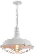 QUVIO Hanglamp landelijk / Plafondlamp / Sfeerlamp / Leeslamp / Eettafellamp / Verlichting / Slaapkamer lamp / Slaapkamer verlichting / Keukenverlichting / Keukenlamp - Schaal met rooster - D