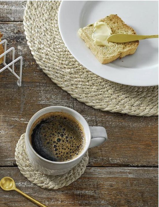 Set van 4 jute placemats