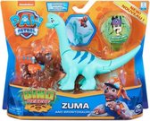 Paw Patrol Zuma & brontosaurus dino rescue set met mysterie dino