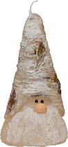Kerst - kaars - Woody - 6x10x8,6 cm - kerst - kabouter - kerstverlichting - PER 2 STUKS