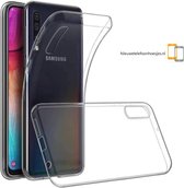 SimarProducts - Samsung Galaxy A70 siliconen hoesje - Transparant - *LET OP JUISTE MODEL*