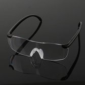 Rasterbril  met gaten - zwart