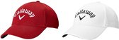 Callaway baseballcaps, Kleuren rood en wit (2 stuks)