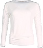 The Vintage Longsleeve Shirt - Ivory (gebroken wit) - Large - bamboe kleding dames