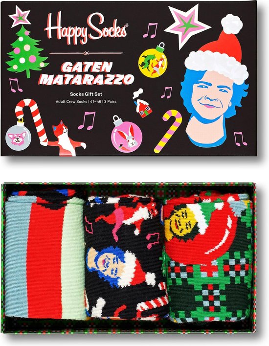 Happy Socks 3-Pack Seize the Season Holiday Gift Set