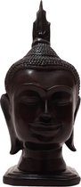Boeddha Beeld Bruin U-Tong 24 cm - Boeddha Hoofd | GerichteKeuze