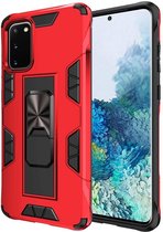 Samsung Galaxy S20 Plus Hoesje Rood - Magnetic Kickstand Armor Case