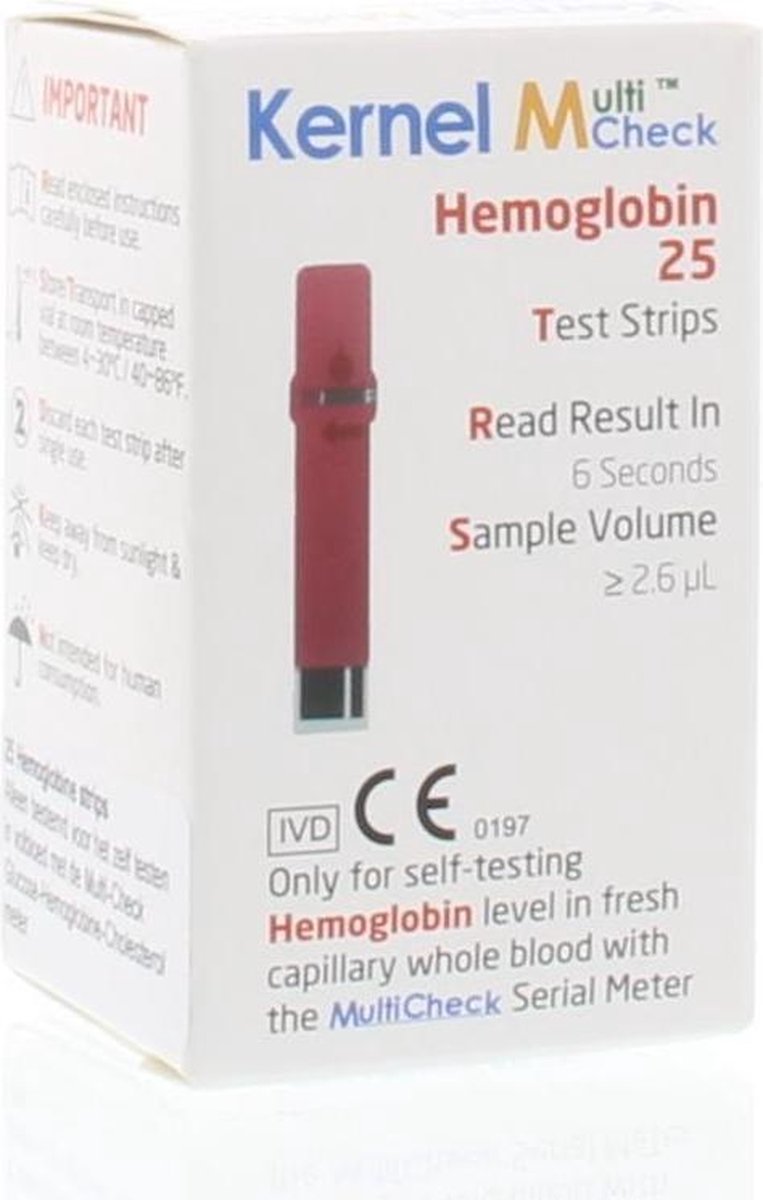 Lionel Green Street Handel tussen Testjezelf Multicheck HB (hemoglobine) Strips 25 st | bol.com