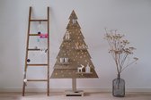 Kerstboom Steigerhout Dicht Met Led Verlichting 170 cm