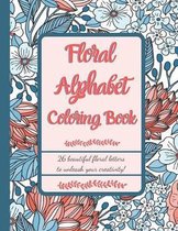 Floral Alphabet Coloring book