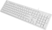 Natec Discus slim compact toetsenbord US Layout - Wit