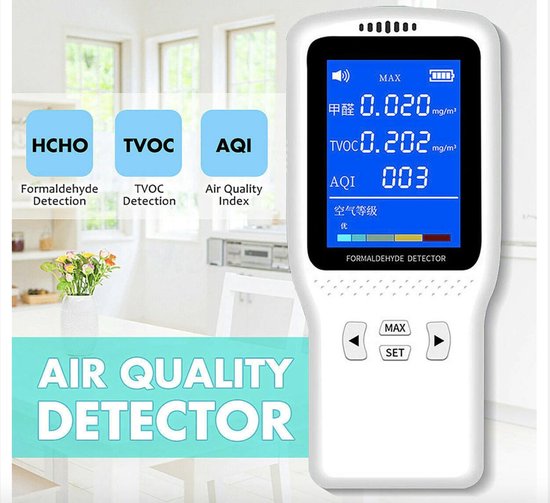 Digitale CO2-meter Luchtkwaliteitsmonitoren 1200mAh Met Temperatuur- en Vochtigheidssensor Voor Kantoorgebruik Nauwkeurige Luchtanalyse – koop de beste producten in de online winkel