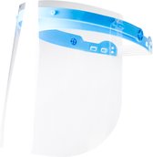 Gezichtscherm Spatscherm - Verstelbaar - Transparant - 1 stuks incl. 3 reservekappen