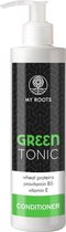 Haar Conditioner - Met provitamine B5 - Tarwe-eiwitten - Vitamine E -  Gemakkelijk doorkammen - Glanzend haar - My Roots GREEN TONIC