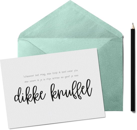Wanneer het mag, loop ik naar je toe én geef je een dikke knuffel