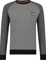 Knit Crew Raglan Mu14 0210 Anthracite/ Blanc De Blanc