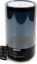 MARTA MT-2697 Ultrasoon luchtbevochtiger|Hygrostat|LED 7 kleuren|afstandsbediening|30W|4.6L|50M2|black pearl