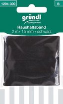 1294-300 Huishoudband 2m x 15mm zwart