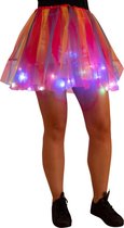 Tule rokje - Magic - tutu - volwassen petticoat - met gekleurde lichtjes - regenboog - party - feestje - musical - festival - De Toppers - carnaval