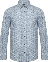 Overhemd Trostol Print Bloemen Azura Blue (30204975 - 194241)