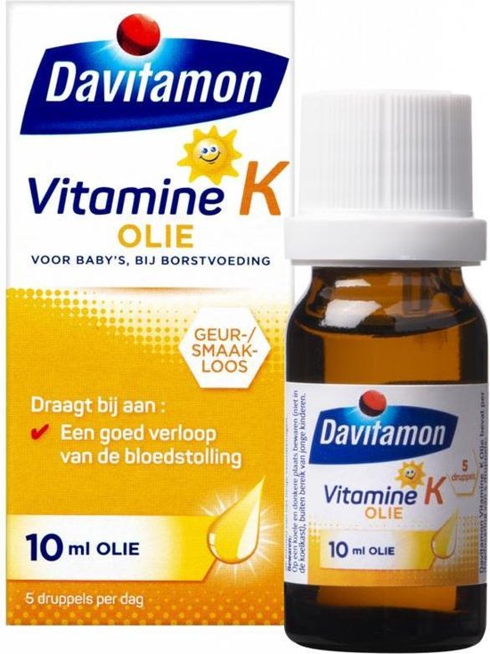 Davitamon Vitamine K Olie - vitamine K - speciaal voor baby's die nog... | bol.com