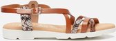 OH MY SANDALS Sandalen cognac - Maat 40