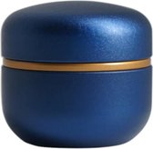 Mini urn aluminium modern blauw