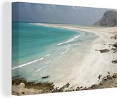 Canvas Schilderij Strand in Jemen - 60x40 cm - Wanddecoratie
